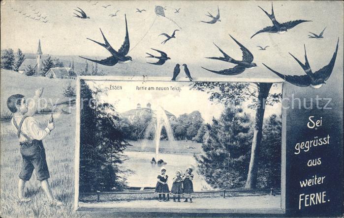 Essen Ruhr Partie am neuen Teich