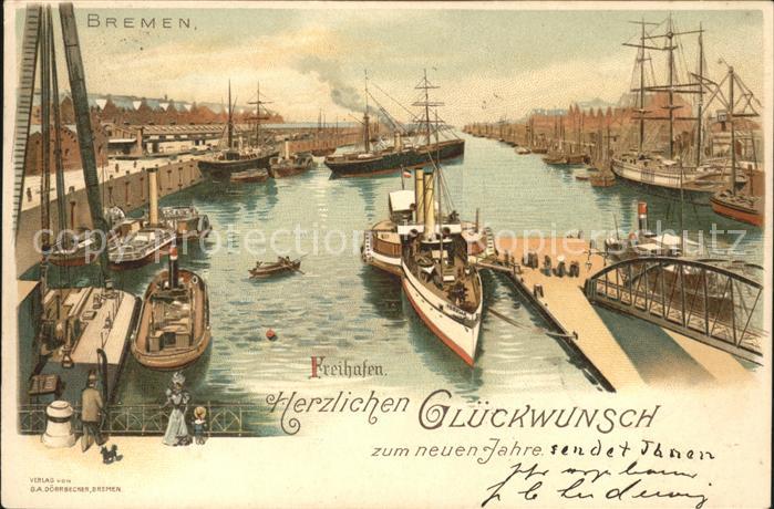 Bremen Freihafen Schiffe