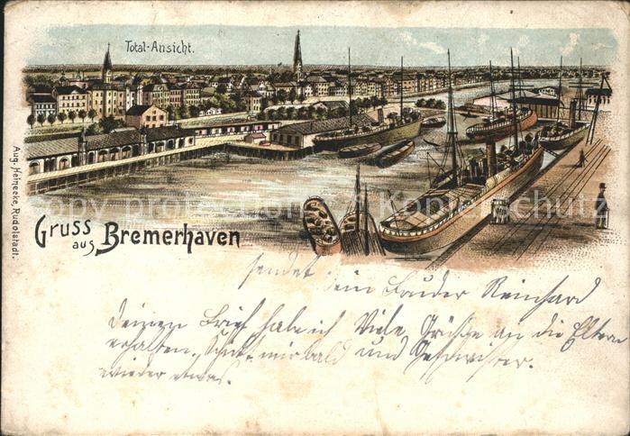 Bremerhaven Totalansicht Hafen
