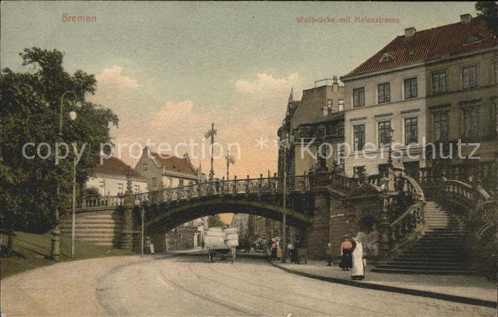 Bremen Wallbrücke mit Hafenstrasse
