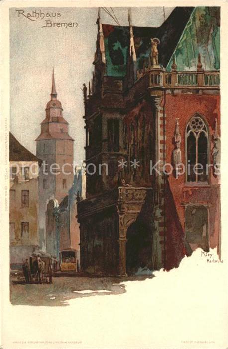 BREMEN  CITY Rathaus Kuenstlerkarte