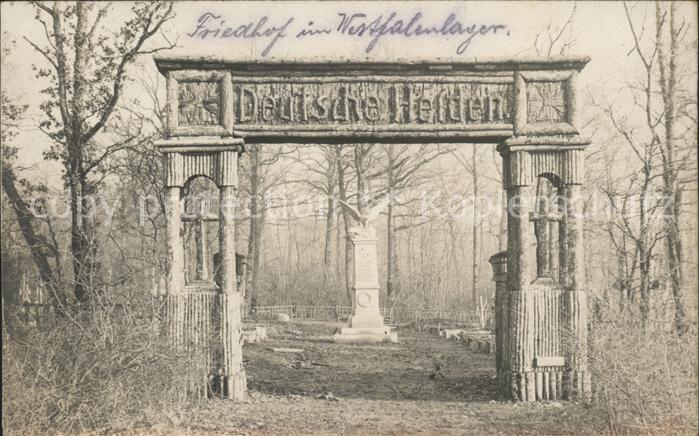 Westfalen Region Friedhof im Westfalenlager