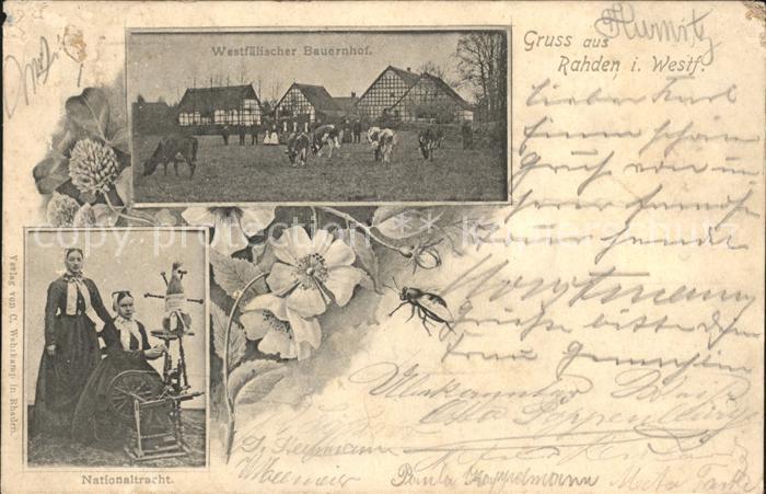 Rahden Westfalen Westf Bauernhof Nationaltracht
