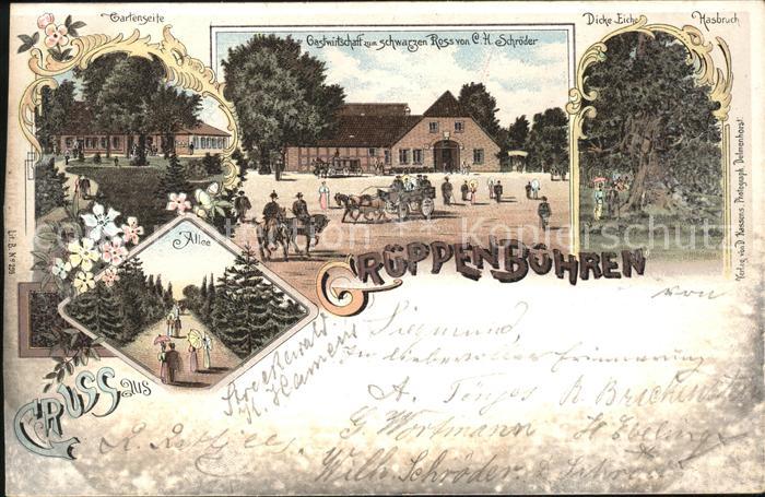 Grueppenbuehren Gartenseite Gastwirtschaft zum schwarze