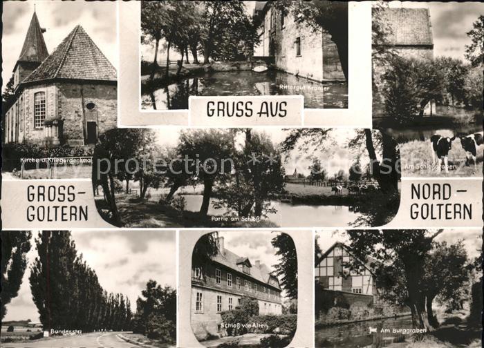 Grossgoltern Nordgoltern Kirche Kriegerdenkmal Parti