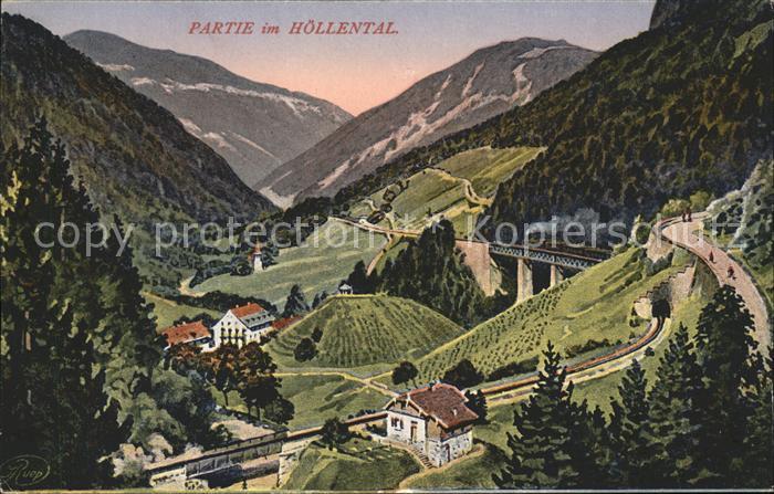 Hoellental Schwarzwald Künstlerkarte