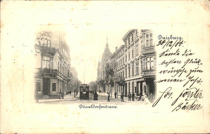 Duisburg Ruhr Düsseldorfstrasse Strassenbahn