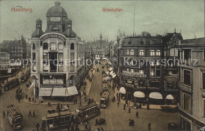 HAMBURG  CITY Graskeller Strassenbahn