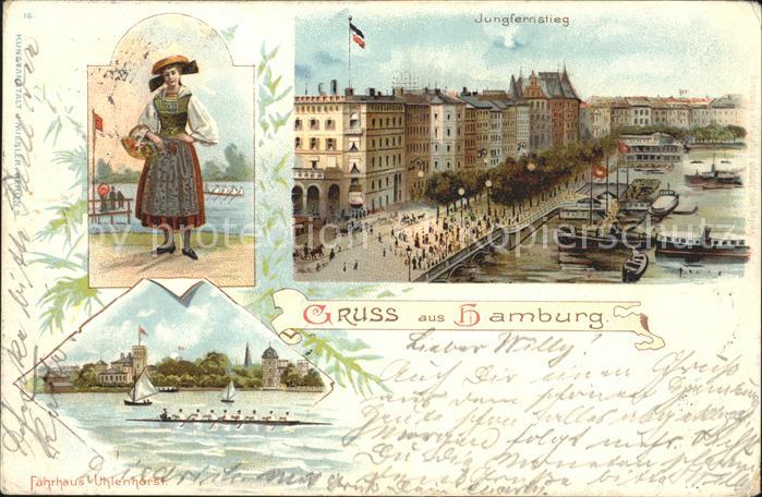 Hamburg Jungfernstieg Tracht