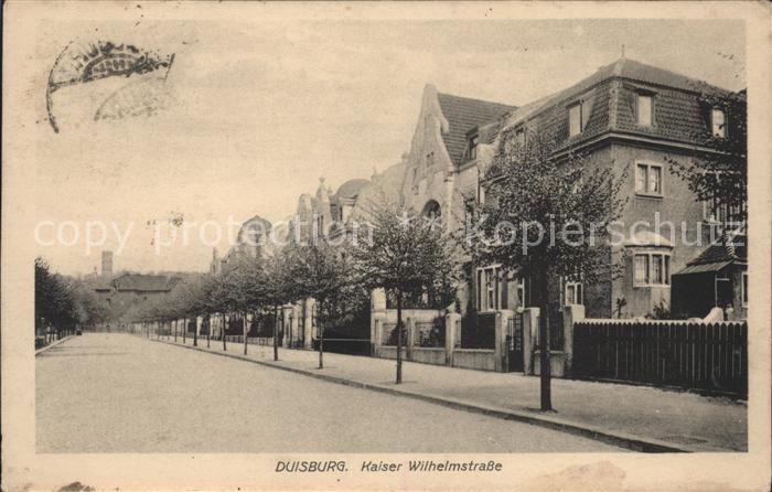Duisburg Ruhr Kaiser Wilhelmstrasse