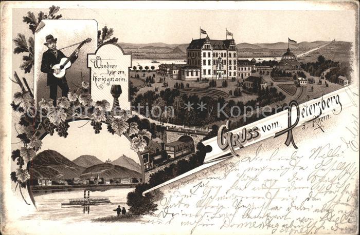 Petersberg Koenigswinter Wanderer kehr ein