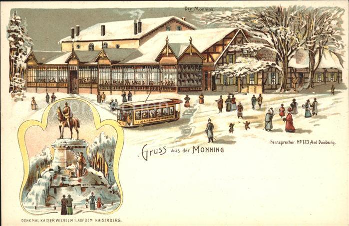 Duisburg Ruhr Monning Strassenbahn Kaiser Wilhelm I.