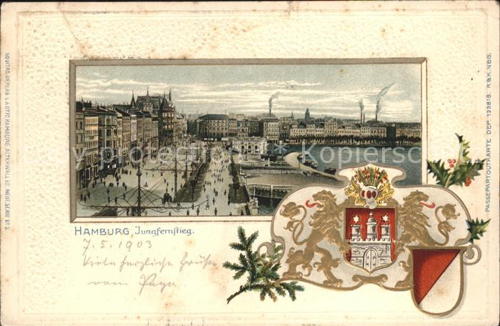 Hamburg Jungfernstieg Wappen