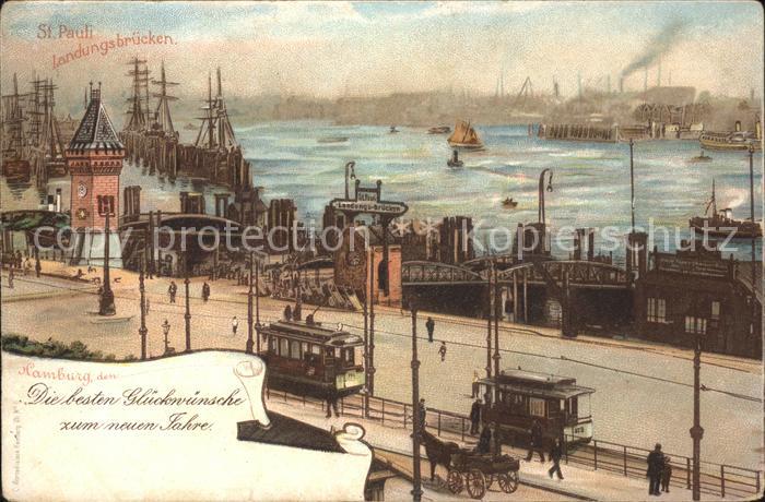 Hamburg St. Pauli Landungsbrücken Schiffe