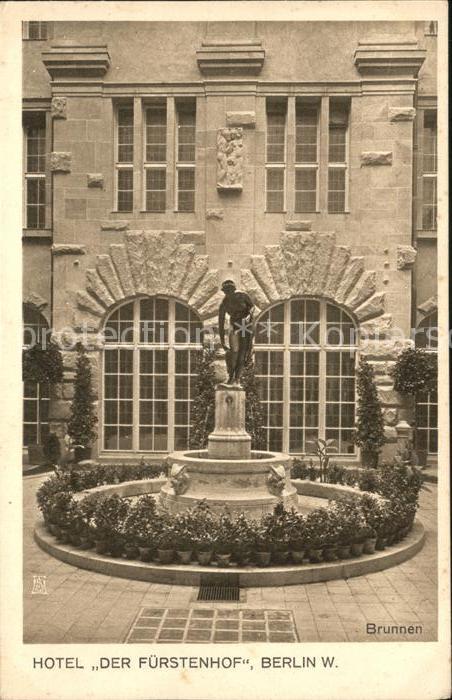 BERLIN  CITY Hotel Der Fuerstenhof Brunnen