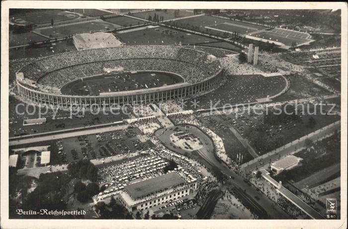 BERLIN  CITY Reichsportfeld Fliegeraufnahme