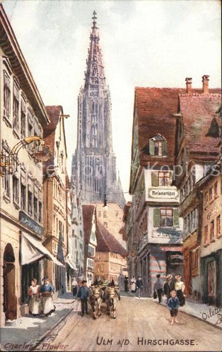 Ulm Donau Hirschgasse Münster Ochsenkarren Künstl