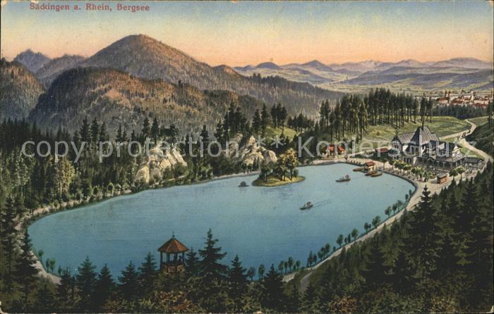 Bad Saeckingen Bergsee Künstlerkarte