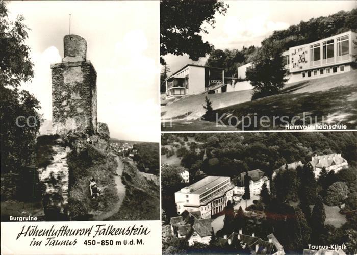 Falkenstein Taunus Burgruine Heimvolksschule Taunus-Klinik