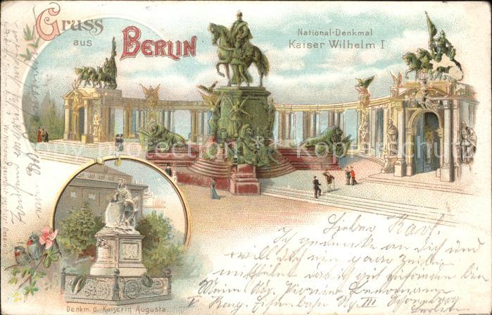 Berlin National-Denkmal Kaiser Wilhelm 1