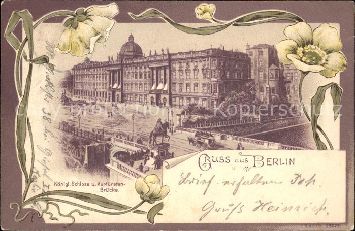 BERLIN  CITY Koenigliches Schloss Kurfuerstenbruecke