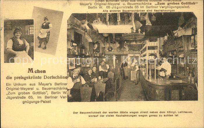 Berlin Bauernschänke Zum groben Gottlieb Jäger