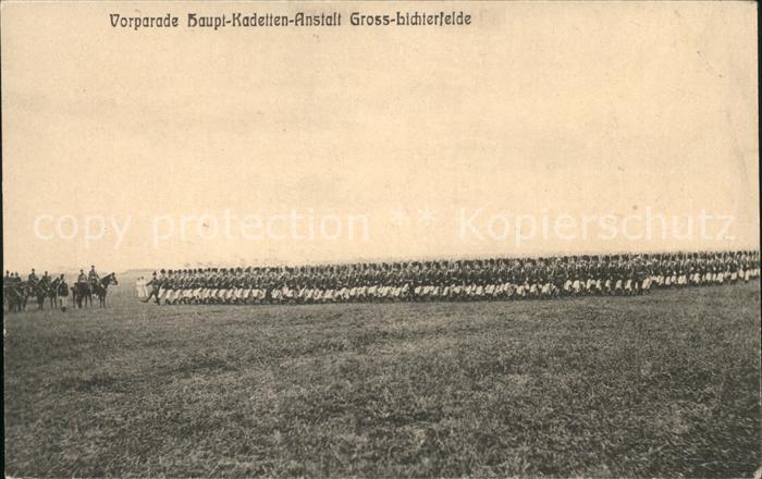 Lichterfelde Berlin Vorparade Haupt-Kadetten-Anstalt Soldat