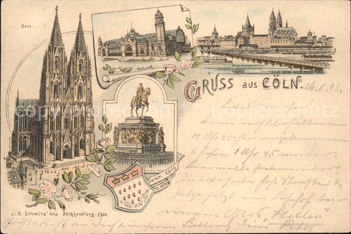 Koeln Rhein Dom Bahnhof Bruecke