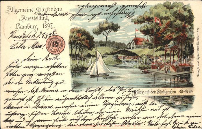 Hamburg Allgemeine Gartenbauausstellung 1897 St