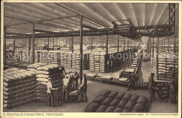 Wandsbek Reichardt Kakao-Werk Sacktransportanlag