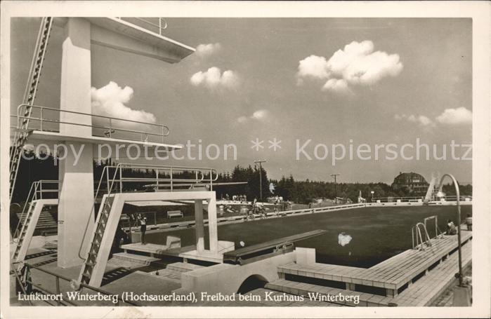 Winterberg Hochsauerland Freibad beim Kurhaus Winterberg