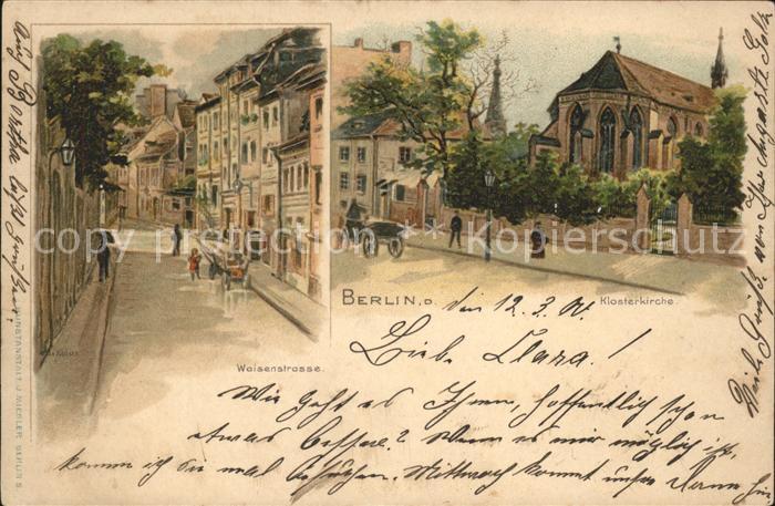BERLIN  CITY Klosterkirche Waisenstrasse