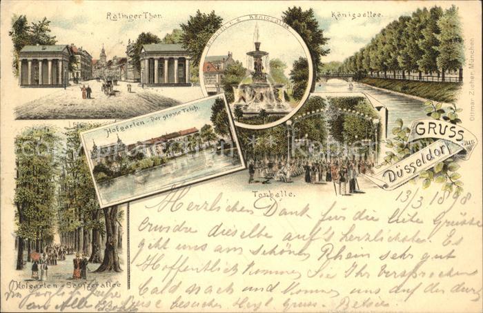 Duesseldorf Königsallee Ratinger Tor Hofgarten Gros