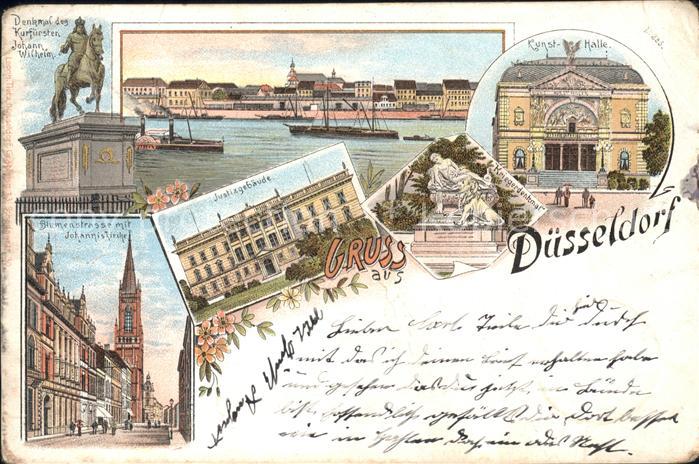 Duesseldorf Kunsthalle Justizgebäude Johanniskirche