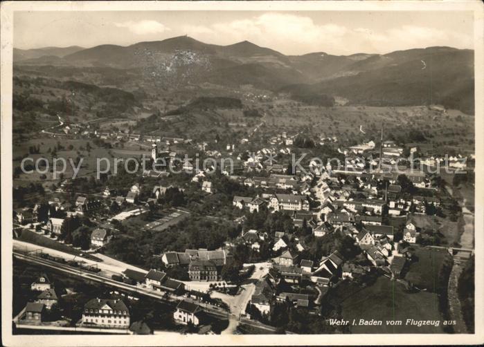 Wehr Baden Fliegeraufnahme