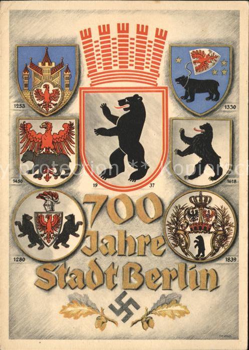 BERLIN  CITY 700 Jahre Stadt Berlin Wappen  NZ4