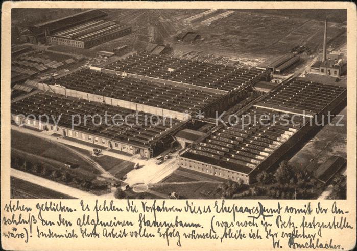 BERLIN  CITY Siemens-Schuckertwerke A. G. Schaltwerk Fliegeraufnahme