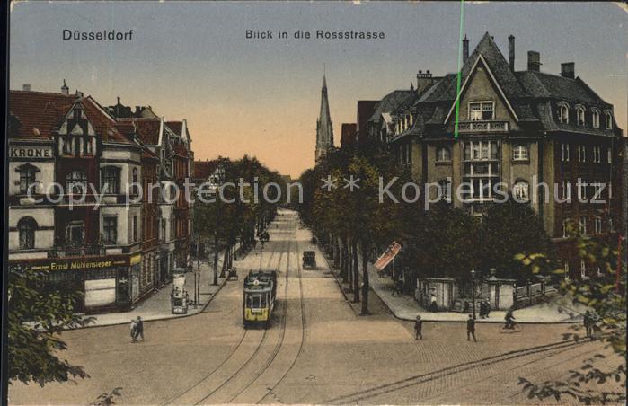 DuessELDORF  CITY Rossstrasse Strassenbahn