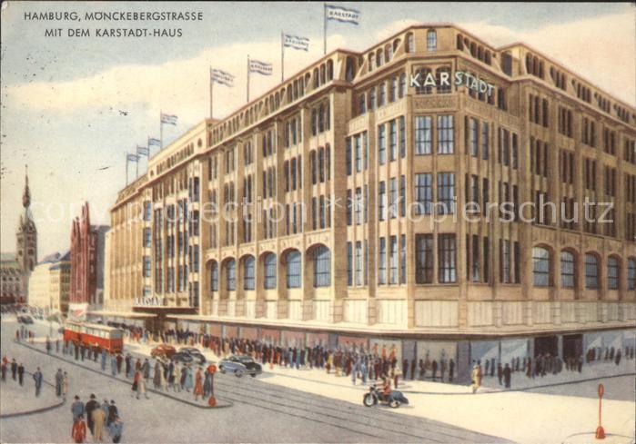 HAMBURG  CITY Moenckebergstrasse Karstadt-Haus Kuenstlerkarte