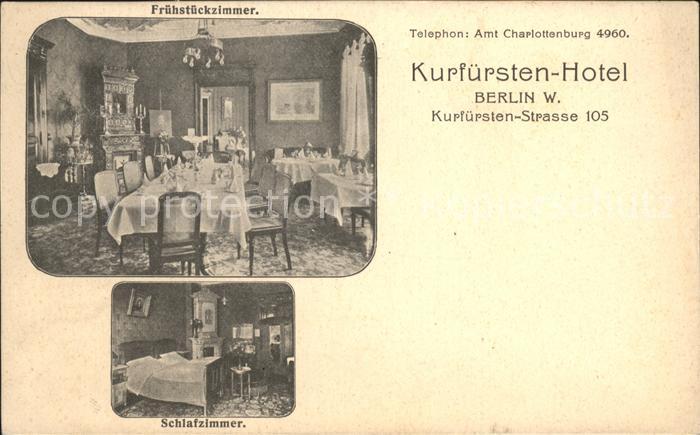 Berlin Kurfürsten-Hotel Restaurant Zimmer