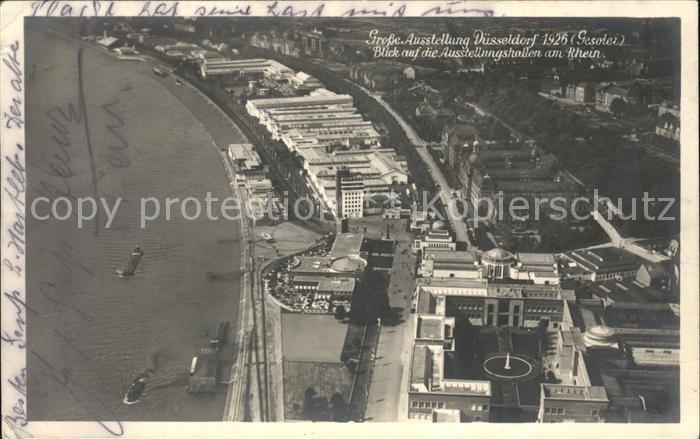 DuessELDORF  CITY Fliegeraufnahme Grosse Ausstellung