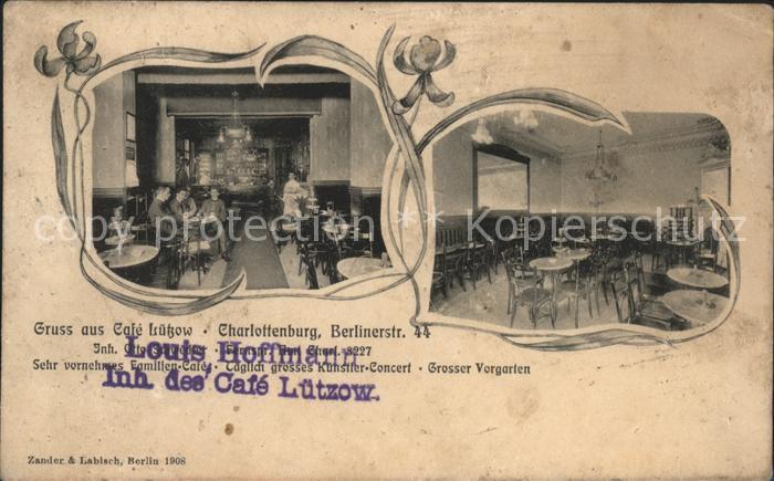 Charlottenburg Cafe Lützow Berlinerstrasse 44