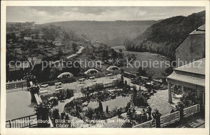 Kyllburg Rheinland-Pfalz Kurgarten des Hotels Eifeler Hof