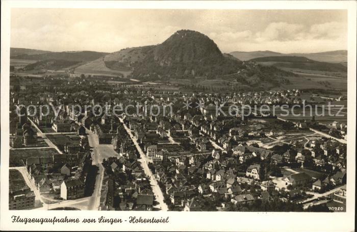 Hohentwiel Fliegeraufnahme Singen
