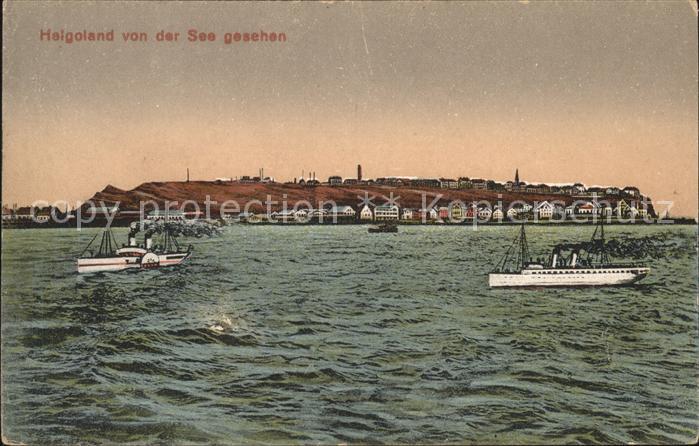 HELGOLAND Insel Schleswig-Holstein Kuenstlerkarte