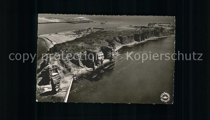HELGOLAND Insel Schleswig-Holstein Westkueste Fliegeraufnahme