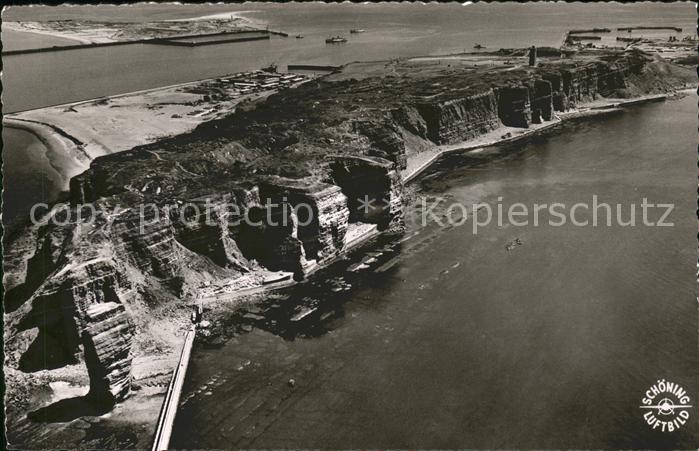 HELGOLAND Insel Schleswig-Holstein Fliegeraufnahme Westkueste