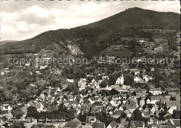 Zwingenberg Bergstrasse Fliegeraufnahme