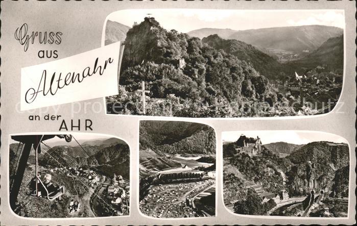 Altenahr Panorama Sesselbahn Campingplatz Burgru