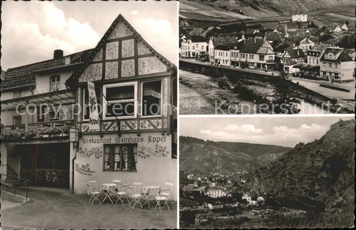 Mayschoss Restaurant Weinhaus Appel Panorama Ahrt